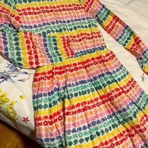 Mini Boden Long Sleeve Dress - Rainbow